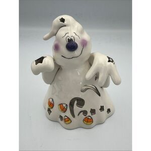 GOLDMINC / BLUE SKY Halloween Ghost Tea Light Candle Holder 2010 RETIRED